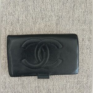 Chanel Wallet Caviar Black